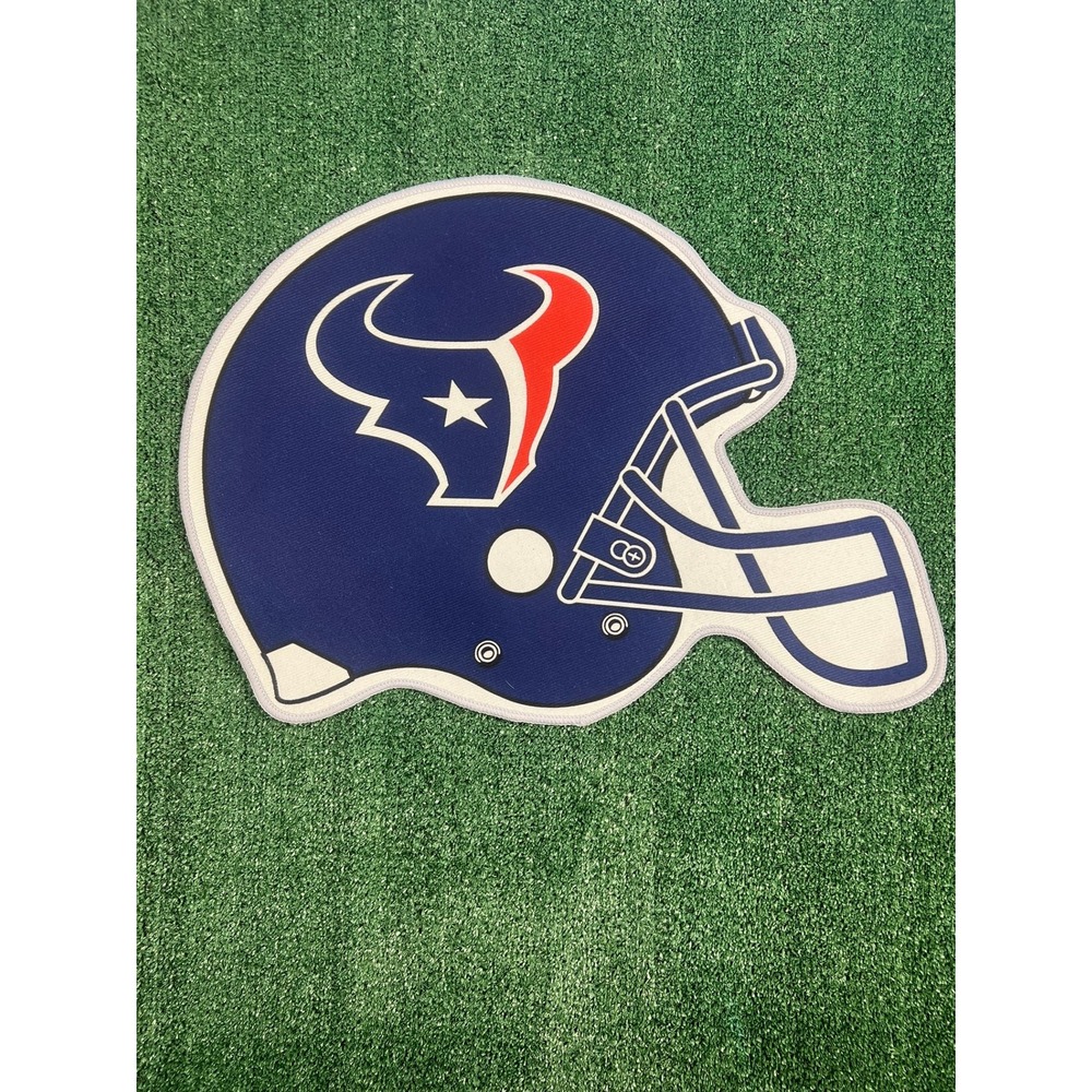 Houston Texans NFL Helmet Football Rug Non Slip Back